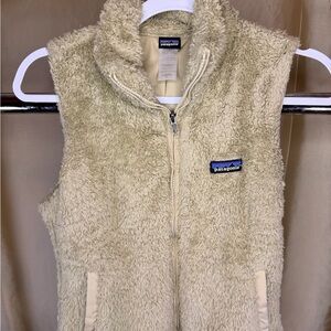 Patagonia Cream Fleece Vest- Womens- size Small
